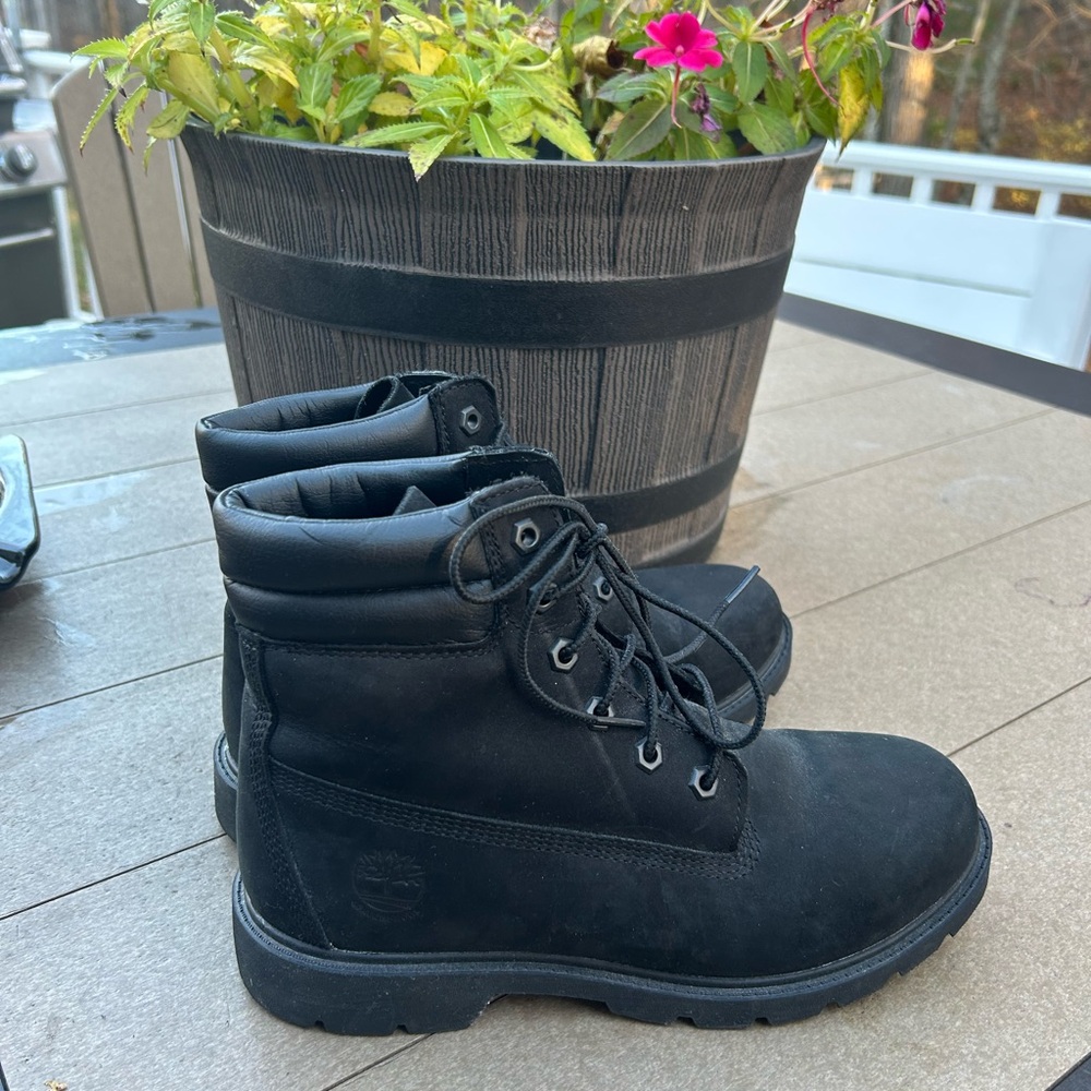 Timberland Black Leather Boots